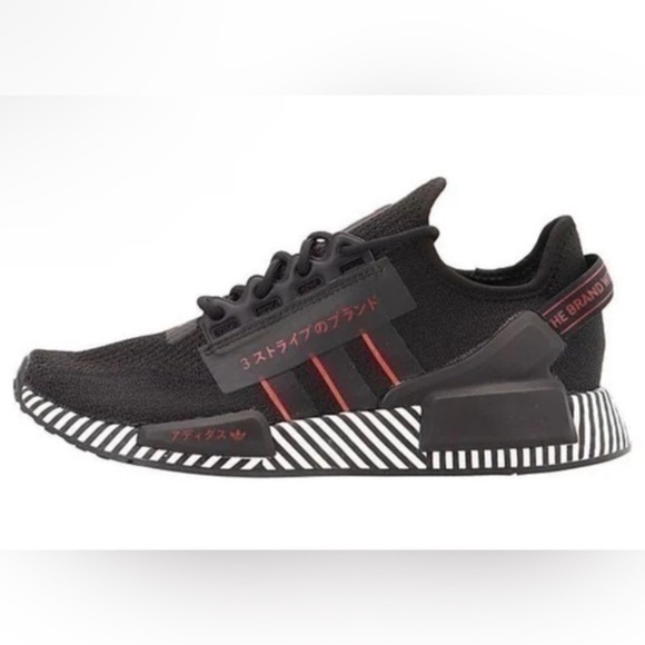 Adidas NMD R1 V2 Dazzle Pack Core Black 2020 Sneakers Size 7 Shoes FY2107 - Picture 1 of 9